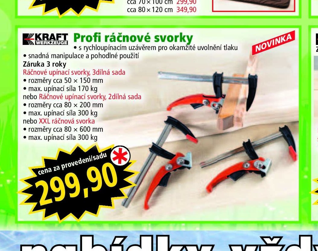 Profi ráčnové svorky
