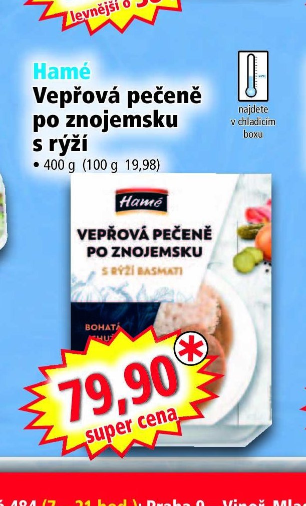 Hamé Vepřová pečeně po znojemsku s rýží