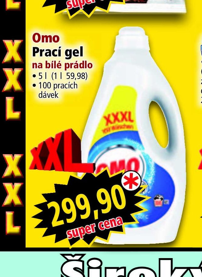 Omo Prací gel na bílé prádlo