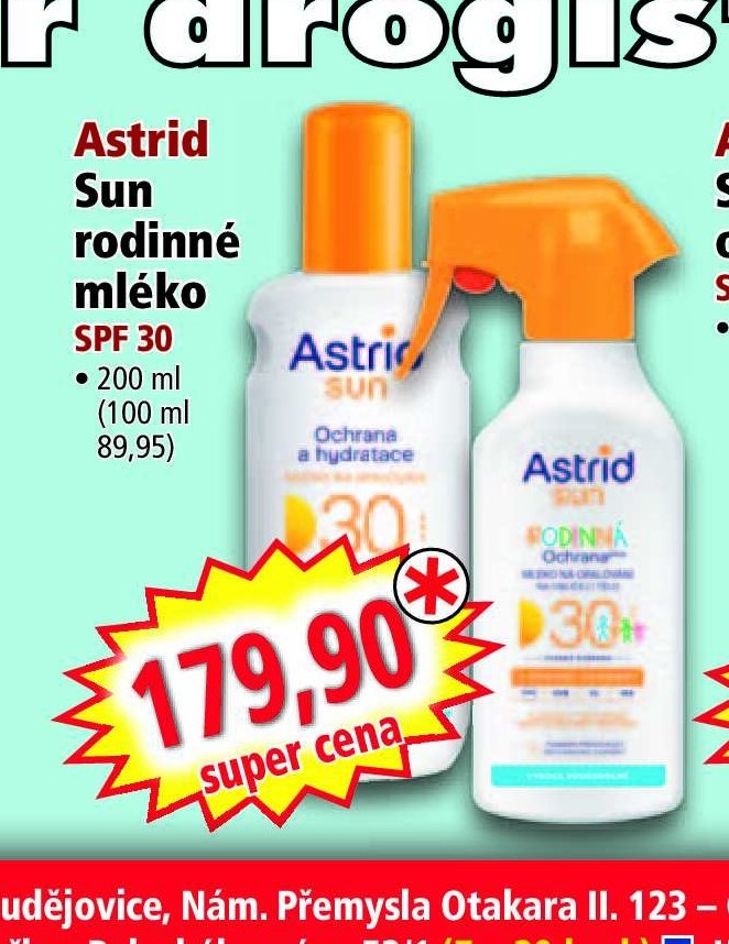 Astrid Sun rodinné mléko