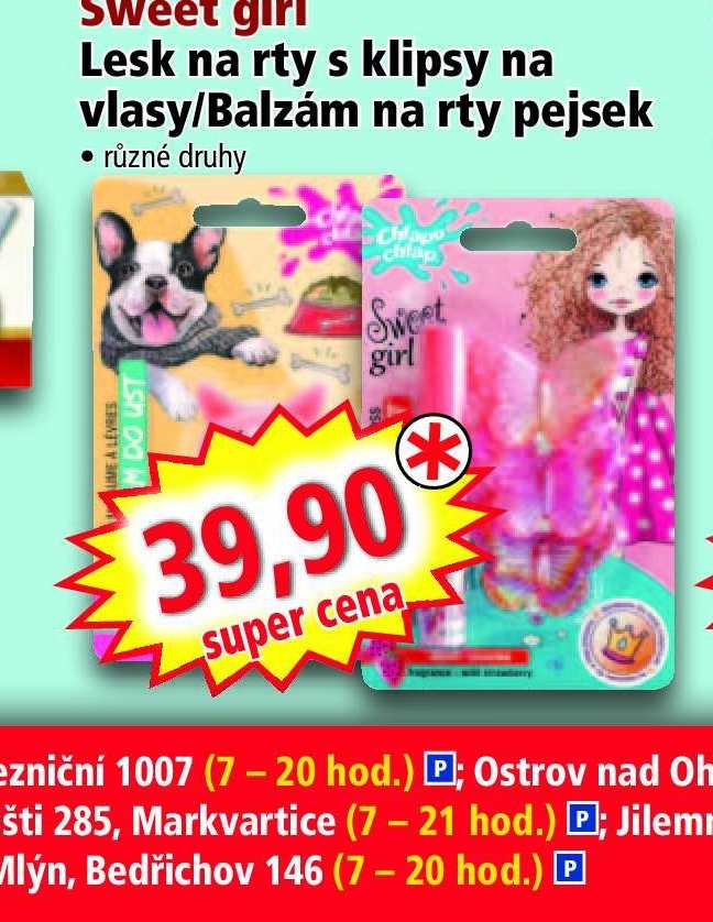 Sweet girl Lesk na rty s klipsy na vlasy/Balzám na rty - Norma akcniletaky.com