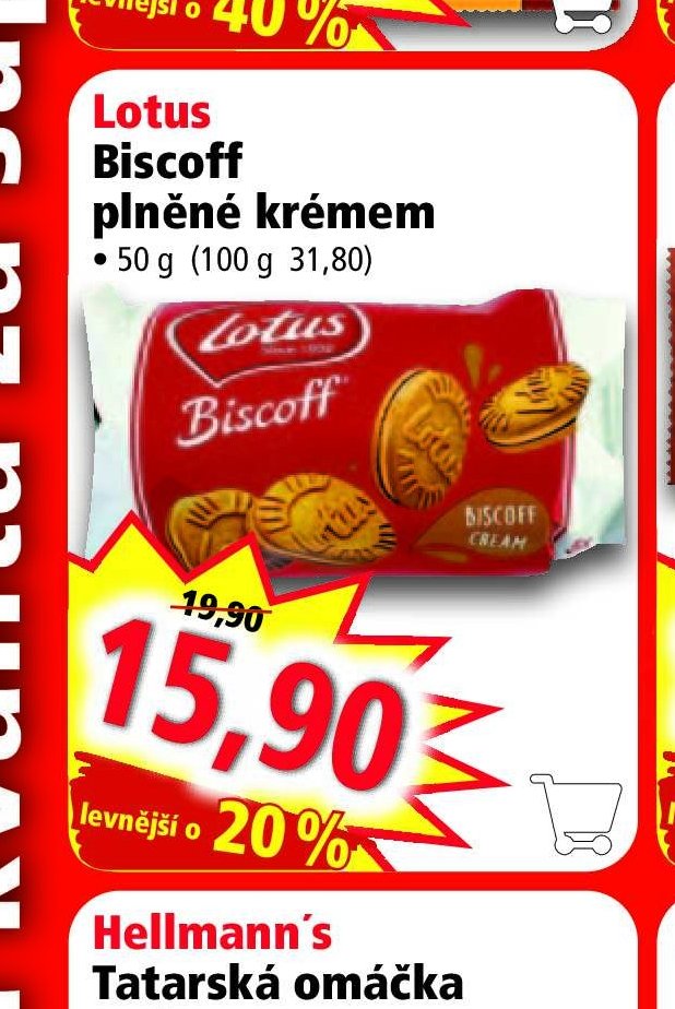 Lotus Biscoff plněné krémem