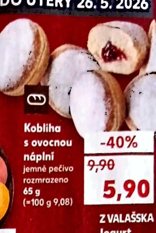 Kobliha s ovocnou náplní