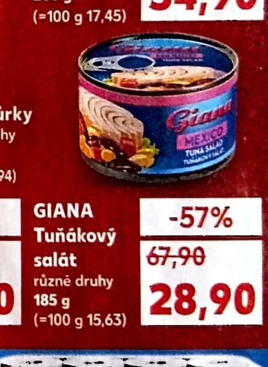 Giana Tuňákový salát