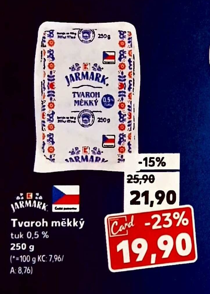 Jarmark Tvaroh měkký 250 g