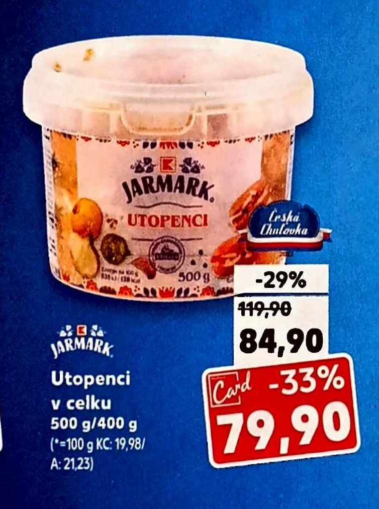 Jarmark Utopenci v celku 500 g/400 g