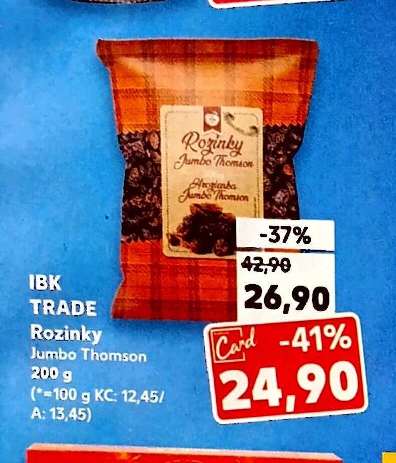 IBK Trade Rozinky Jumbo Thomson