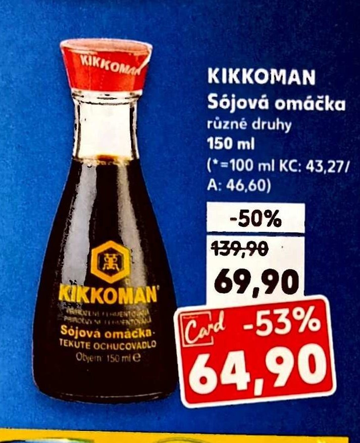 Kikkoman Sójová omáčka různé druhy