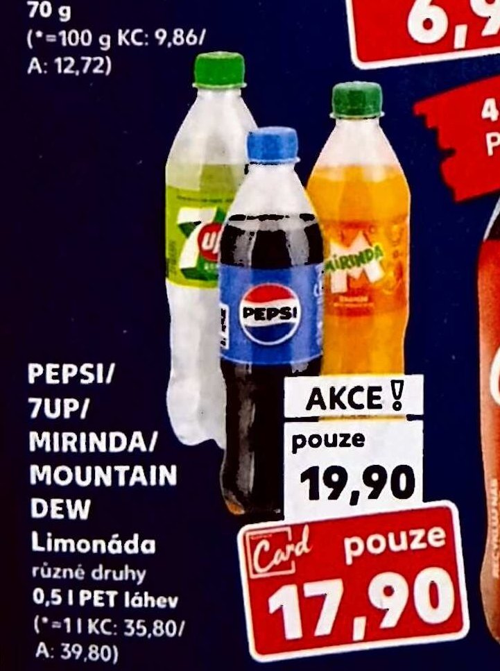 Pepsi/7UP/Mirinda/Mountain Dew Limonáda