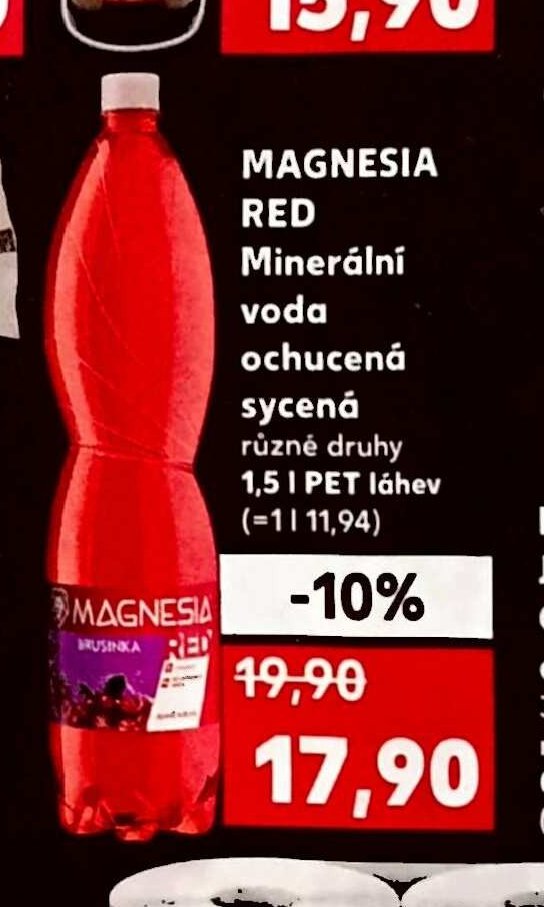 MAGNESIA RED Minerální voda