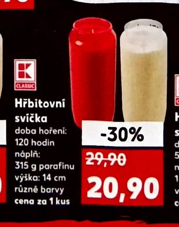 HŘBITOVNÍ svíčka 120 hodin