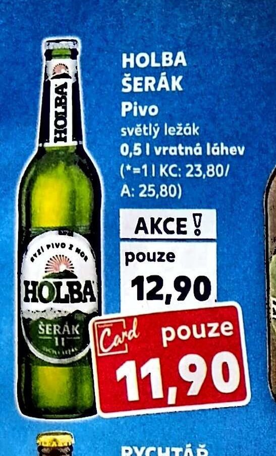 Holba Šerák Pivo světlý ležák