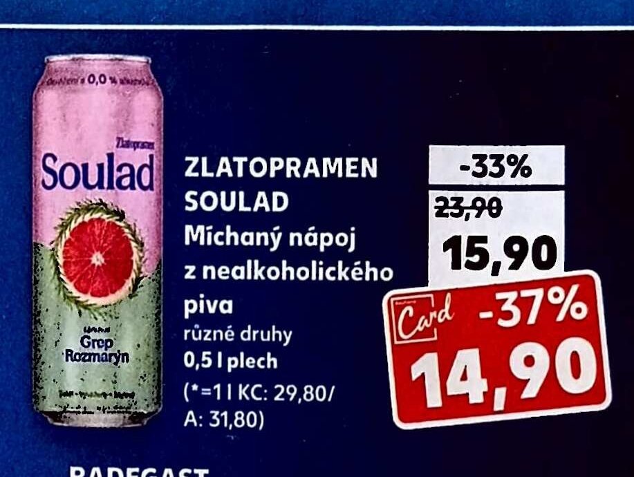 Soulad Míchaný nápoj z nealkoholického piva