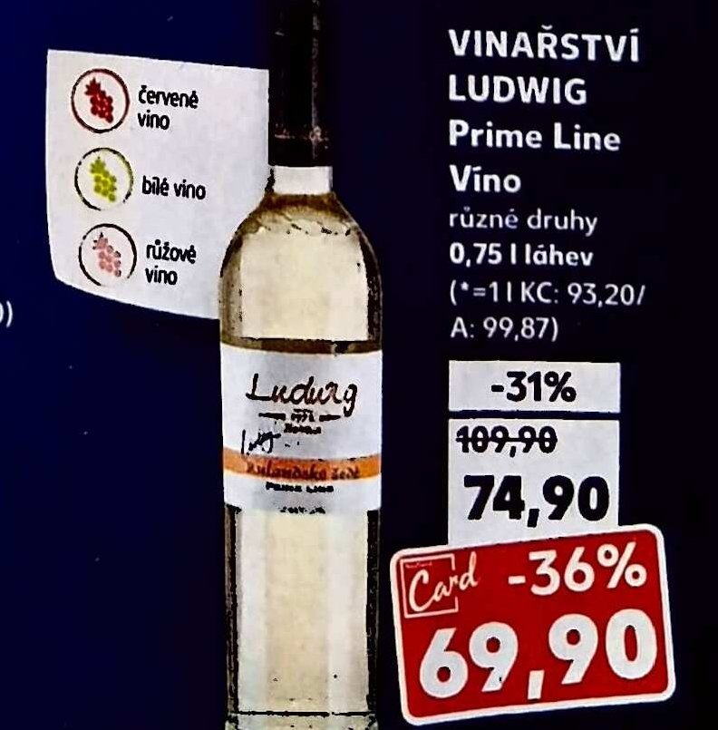 Vinařství Ludwig Prime Line Víno