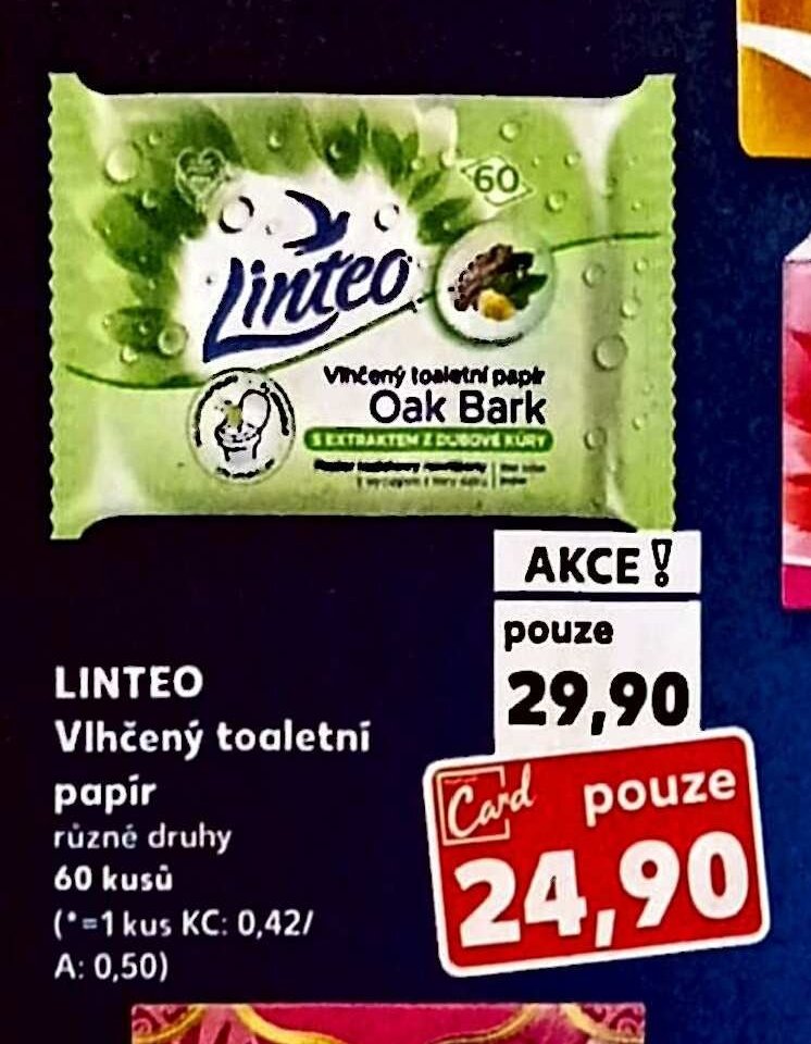 LINTEO Vlhčený toaletní papír