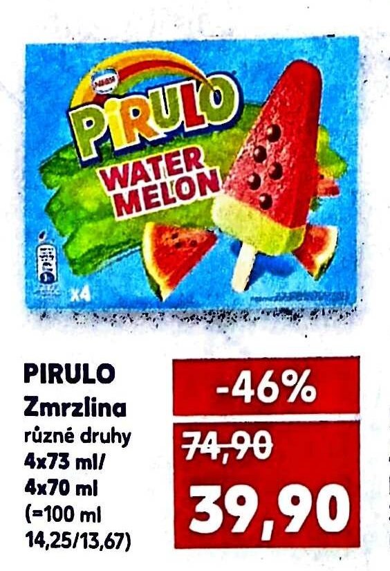 Pirulo Zmrzlina, 4x73 ml / 4x70 ml