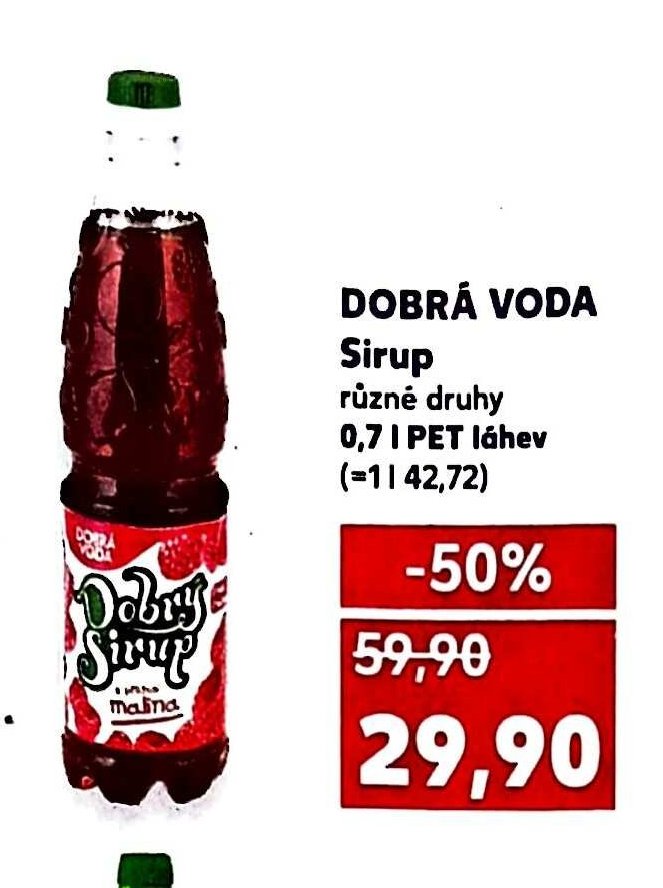 DOBRÁ VODA Sirup