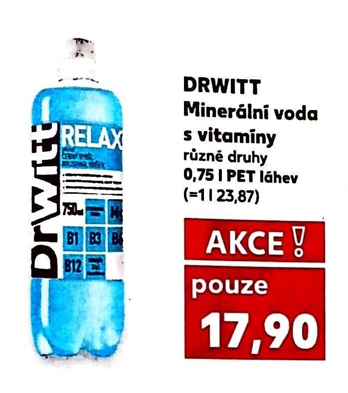 DRWITT Minerální voda s vitaminy