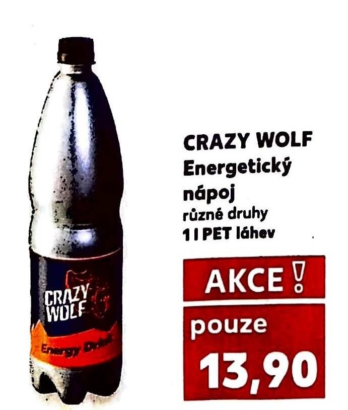 CRAZY WOLF Energetický nápoj