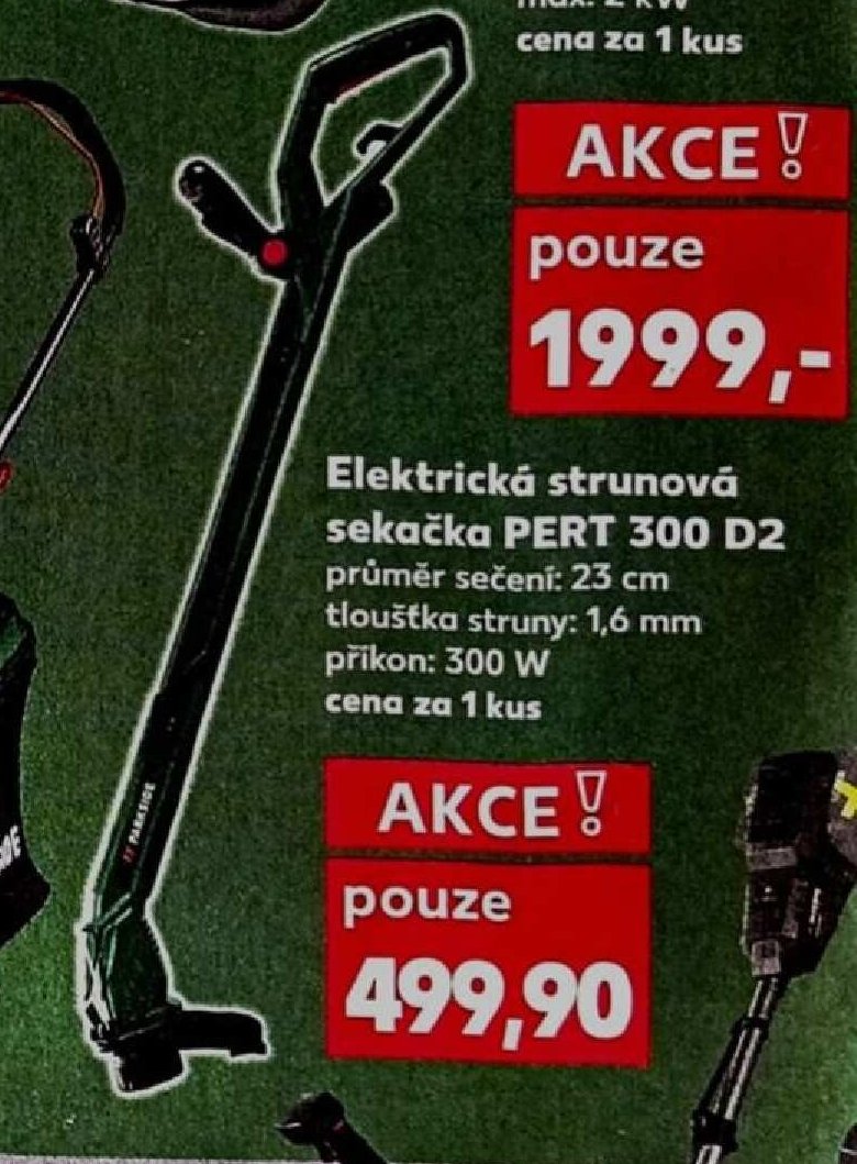 Elektrická strunová sekačka PERT 300 D2