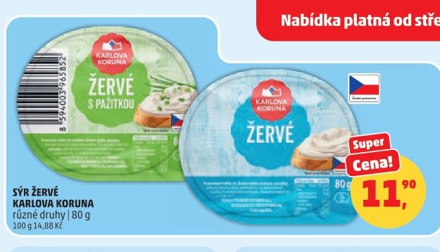 SÝR ŽERVÉ KARLOVA KORUNA