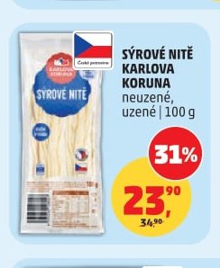 SÝROVÉ NITĚ KARLOVA KORUNA