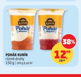 POHÁR KUNÍN různé druhy 150 g