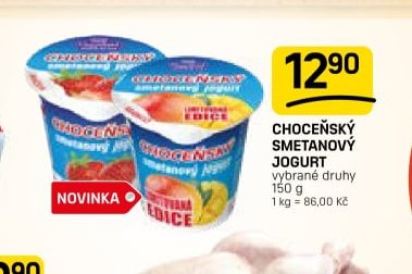 CHOCEŇSKÝ SMETANOVÝ JOGURT