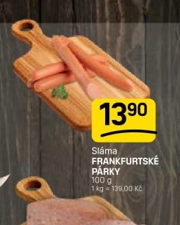 Sláma FRANKFURTSKÉ PÁRKY