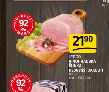LEGCO VINOHRADSKÁ ŠUNKA NEJVYŠŠÍ JAKOSTI