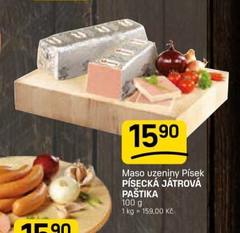 Maso uzeniny Písek PAŠTIKA