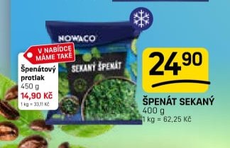Špenát sekaný Nowaco
