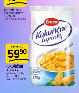 Emco Kukuřičné lupínky 340-750 g