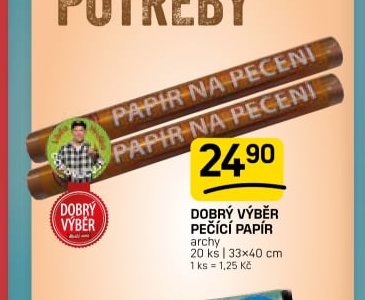 Dobrý výběr pečící papír