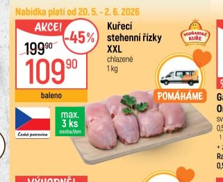 Kuřecí stehenní řízky XXL