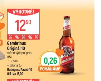 Gambrinus Originál 10