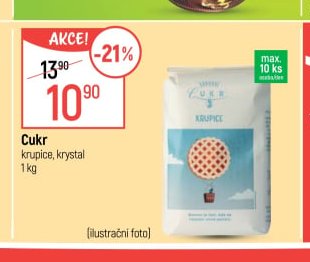 Cukr krupice, krystal