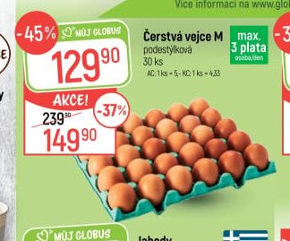 Čerstvá vejce M