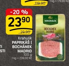 Krahulík PAPRIKÁŠ / BOCHÁNEK MADRID