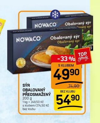 Sýr obalovaný předsmažený