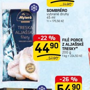 Filé porce z aljašské tresky