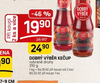 DOBRÝ VÝBĚR KEČUP