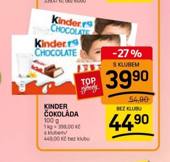 Kinder čokoláda