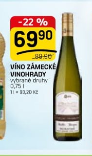 Víno Zámecké Vinohrady