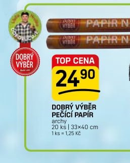 Dobrý výběr pečící papír
