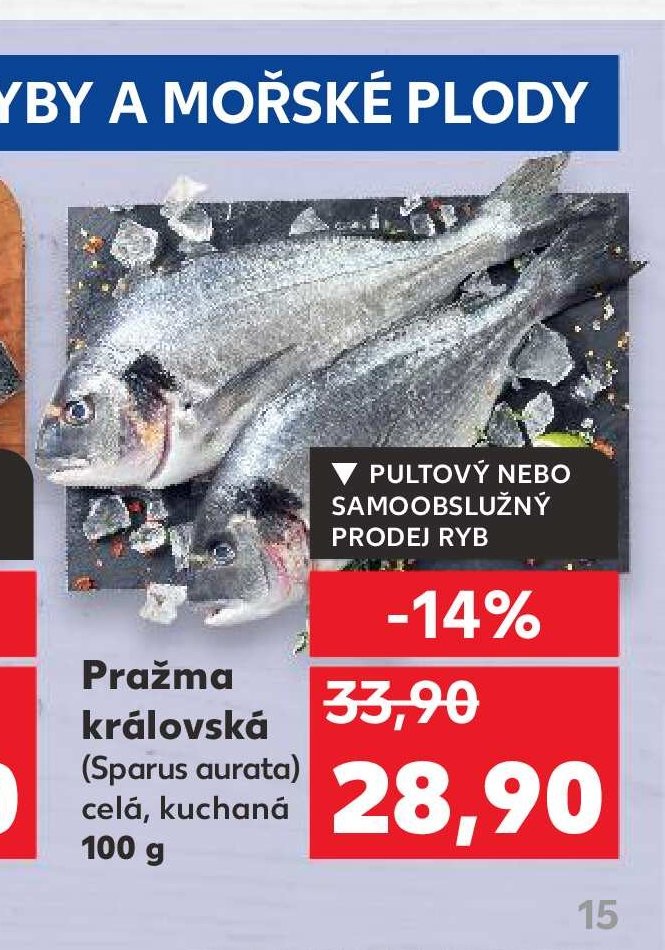 Pražma královská celá, kuchaná