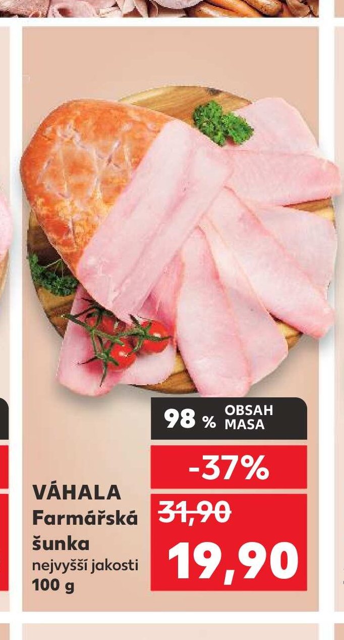 VÁHALA Farmářská šunka nejvyšší jakosti 100 g