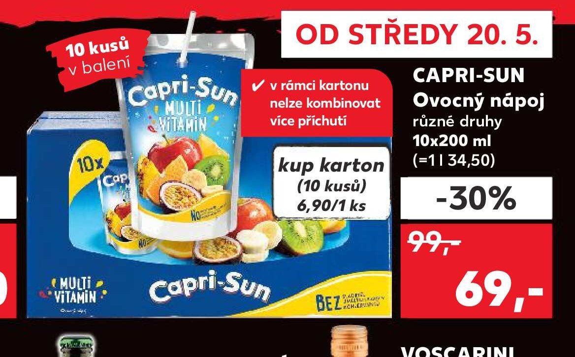 CAPRI-SUN Ovocný nápoj - Kaufland akcniletaky.com
