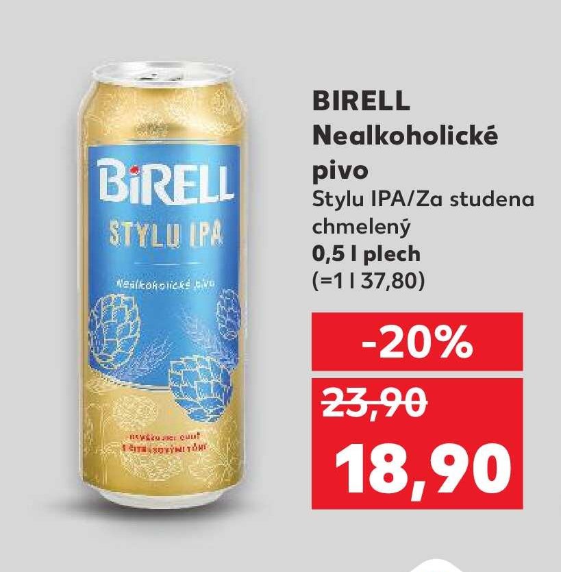 Birell Nealkoholické pivo Stylu IPA