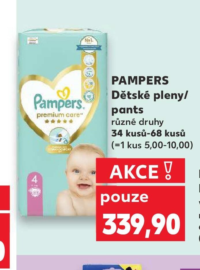 PAMPERS Dětské pleny/pants různé druhy
